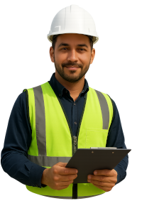 Técnico de segurança em ação