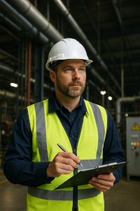 Ilustração de segurança do trabalho